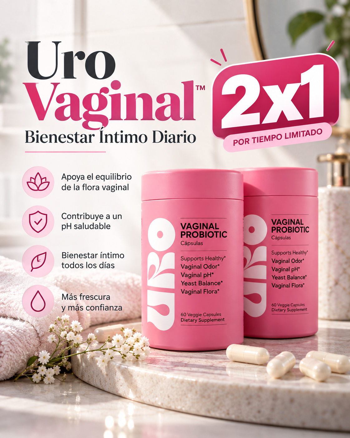 Uro Vaginal™ - Bienestar Íntimo Diario - #1 productos de cuidado personal- Oferta 2x1