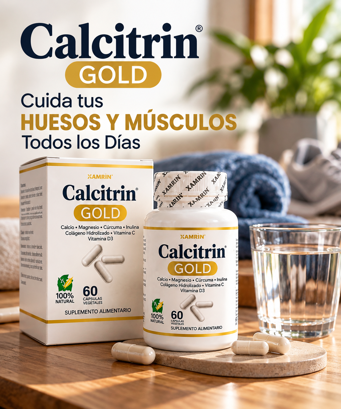 Calcitrin Gold 60 Caps – Cuida tus Huesos y Músculos Todos los Días - #1 en salud y bienestar en chile