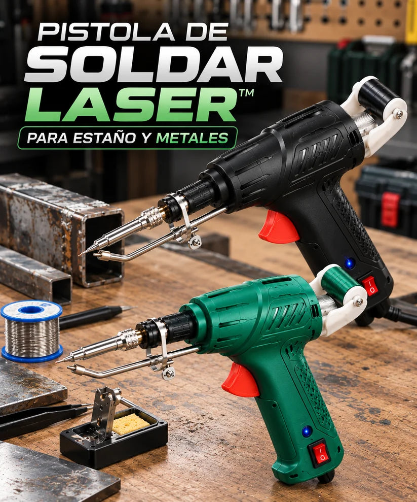 PISTOLA DE SOLDAR LASER™ - Precisión y Calentamiento Rápido 🎁 El regalo perfecto para papá y los proyectos del hogar