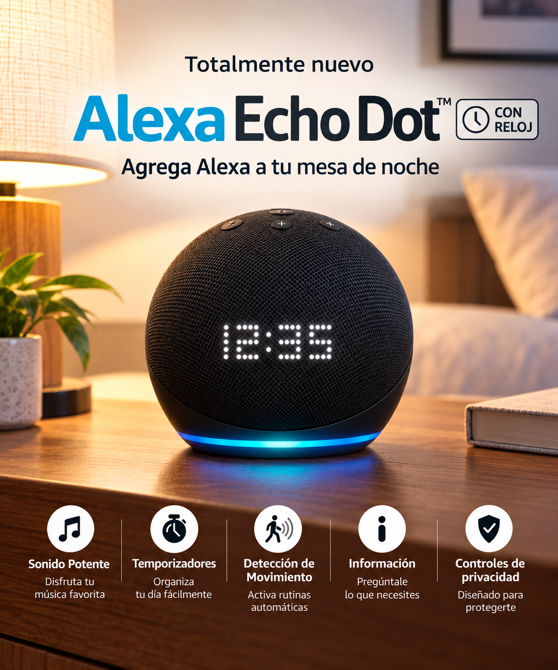 Alexa Echo Dot™ – Tu Hogar Más Inteligente con Solo Tu Voz - #1 productos electronicos en Chile
